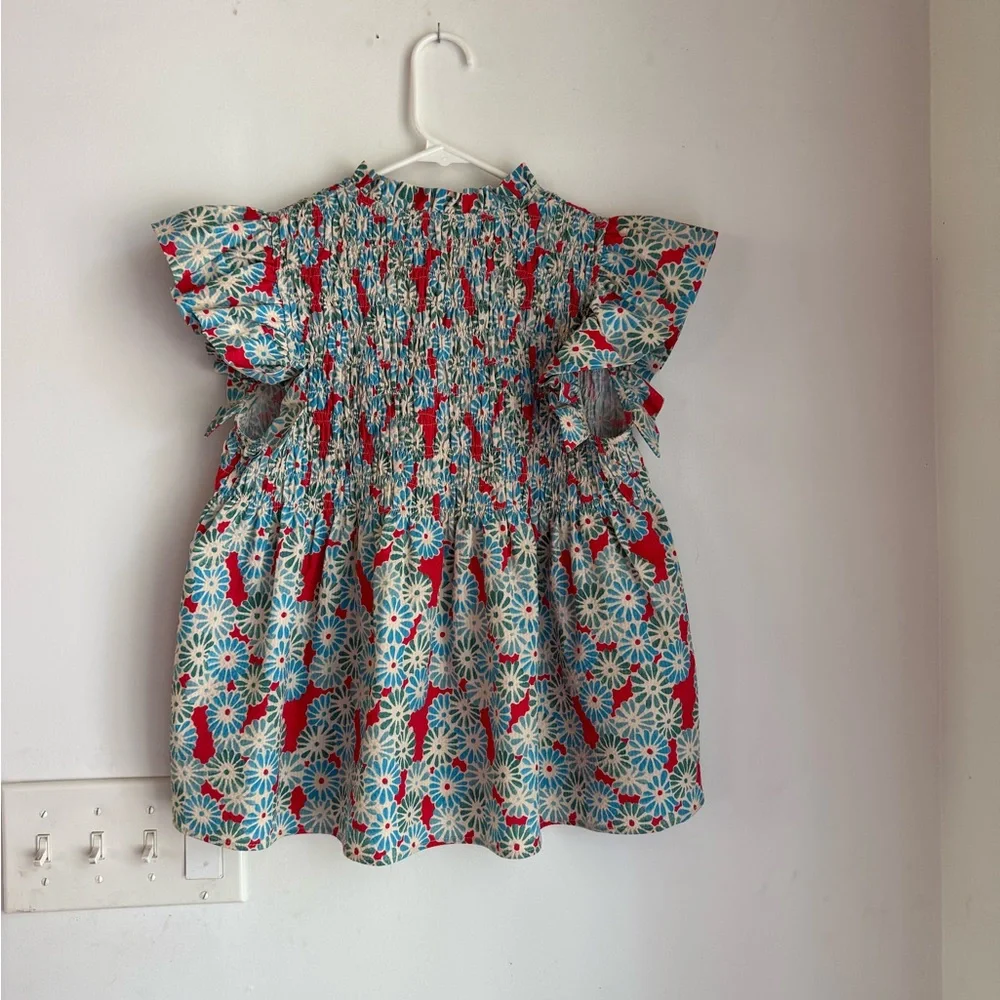 Tuckernuck Floral Top - Red and Turquoise - Picture 5 of 5